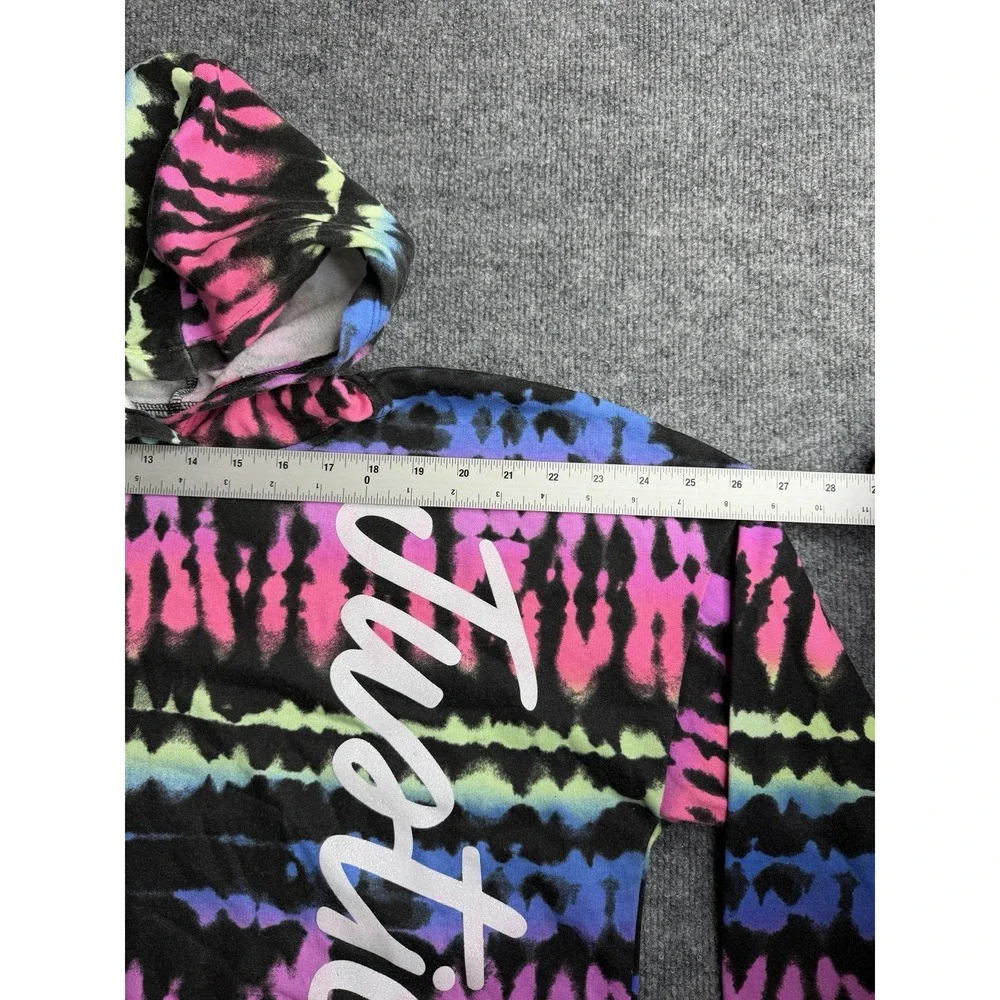 GIRLS JUSTICE Neon Hoodie Sweatshirt Fleece School Winter Fall Wear XLP -16P-18P
